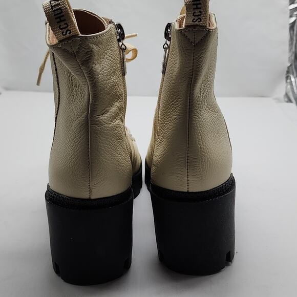 SCHUTZ XAYENE EGGSHELL LUG SOLE ANKLE BOOTIES WOMEN'S 6.5 NWOB - Picture 8 of 16